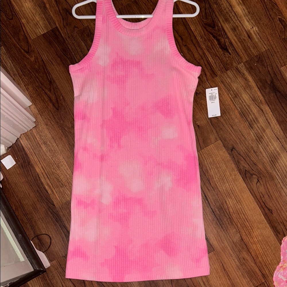 Old Navy Pink Tie-Dye Kids Casual Dress